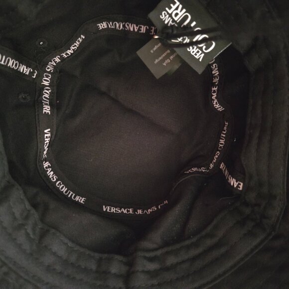 NWT Versace Jeans Couture Black and Gold Sun Hat main image 5